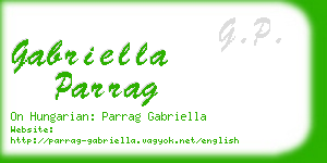 gabriella parrag business card